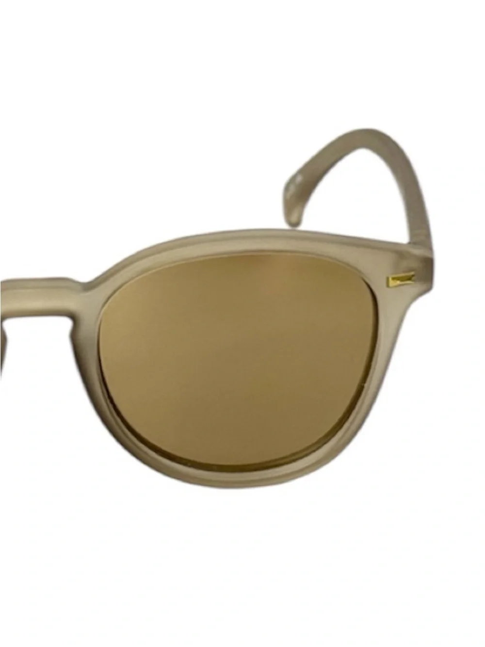 LE SPECS Bandwagon NEW Sunglasses Matte Stone Frame With Copper Mirror Lens NEW